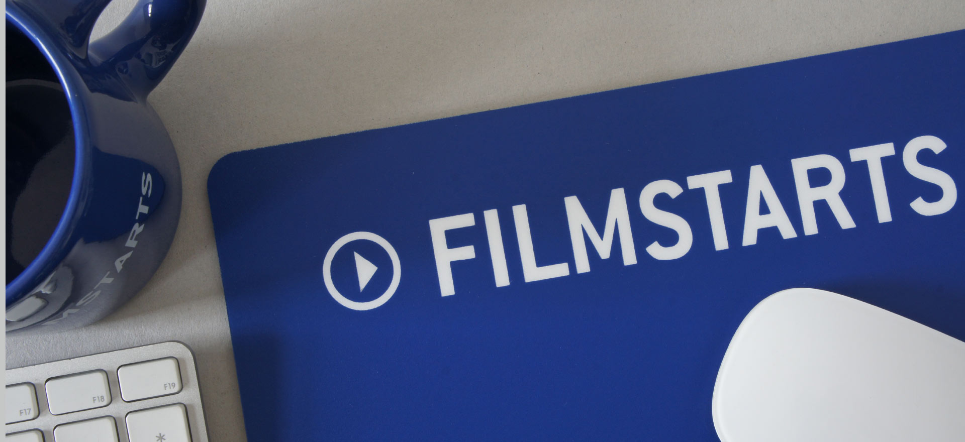 Notebook embossed with Filmstarts logo