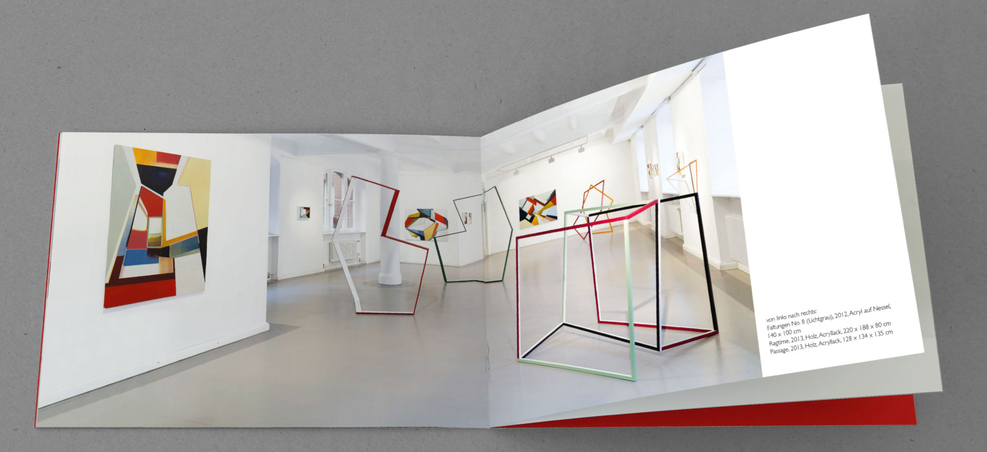 Catalogue Moving Space in the rk Gallery for Contemporary Art, Berlin; Design: Kattrin Richter | Graphic Design Studio