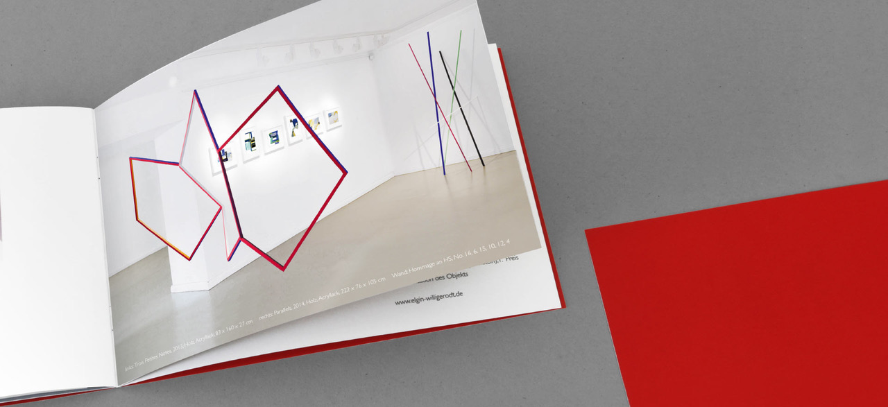 Catalogue Moving Space in the rk Gallery for Contemporary Art, Berlin; Design: Kattrin Richter | Graphic Design Studio