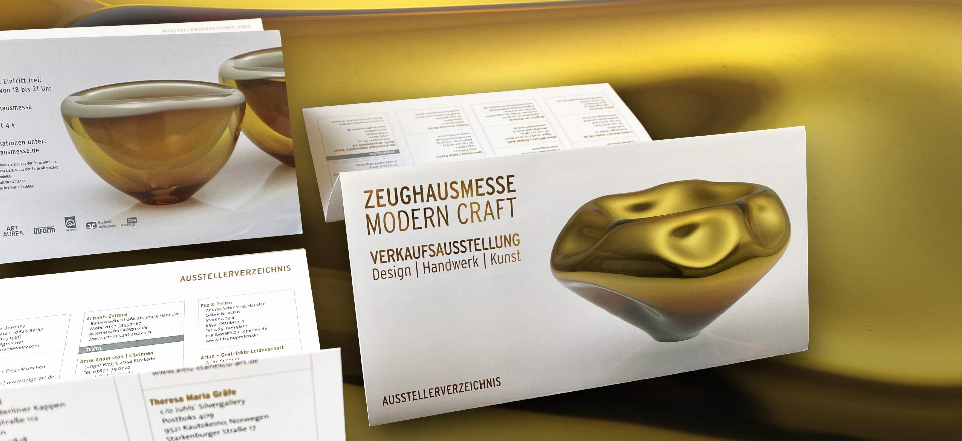 Faltblatt Zeughausmesse; Design: Kattrin Richter | Büro für Grafikdesign